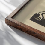 Flattertanz 1930 Ernst Ludwig Kirchner close up dark wood mockup