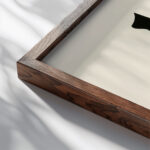 Fleurs Texte Et Vingt Six Planches En Couleurs Pl 01 1929 Serge Gladky close up dark wood mockup