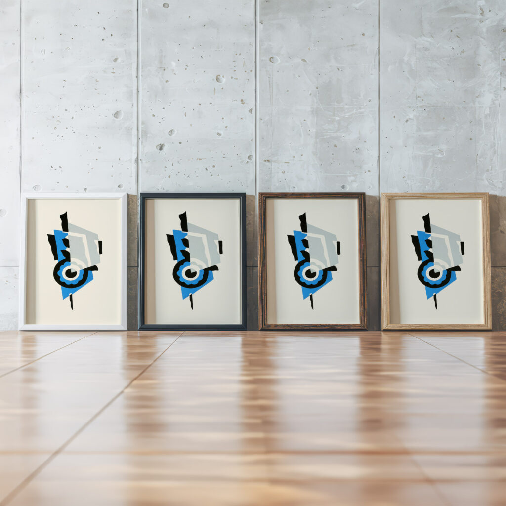 Fleurs Texte Et Vingt Six Planches En Couleurs Pl 01 1929 Serge Gladky framed posters mockup