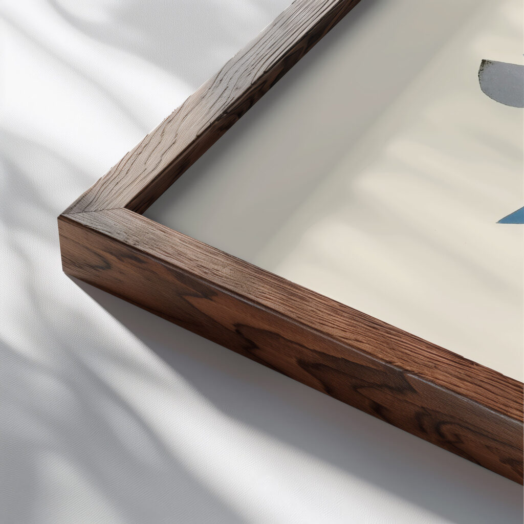 Fleurs Texte Et Vingt Six Planches En Couleurs Pl 03 1929 Serge Gladky close up dark wood mockup