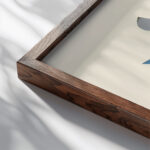 Fleurs Texte Et Vingt Six Planches En Couleurs Pl 03 1929 Serge Gladky close up dark wood mockup