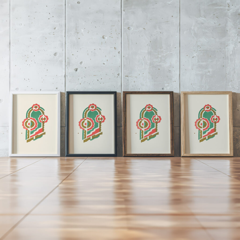 Fleurs Texte Et Vingt Six Planches En Couleurs Pl 04 1929 Serge Gladky framed posters mockup