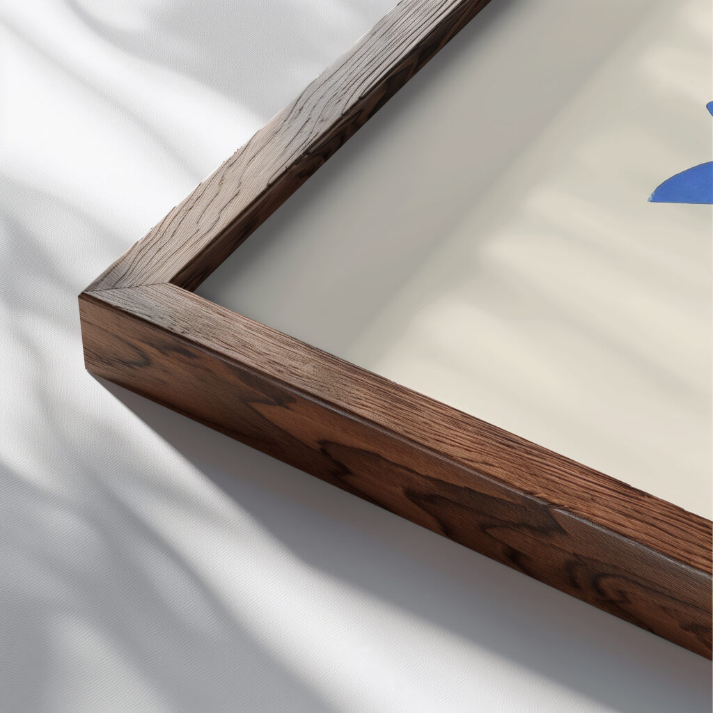Fleurs Texte Et Vingt Six Planches En Couleurs Pl 07 1929 Serge Gladky close up dark wood mockup