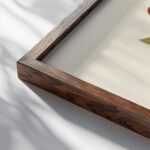 Fleurs Texte Et Vingt Six Planches En Couleurs Pl 08 1929 Serge Gladky close up dark wood mockup