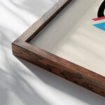 Fleurs Texte Et Vingt Six Planches En Couleurs Pl 09 1929 Serge Gladky close up dark wood mockup