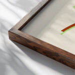 Fleurs Texte Et Vingt Six Planches En Couleurs Pl 10 1929 Serge Gladky close up dark wood mockup