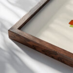 Fleurs Texte Et Vingt Six Planches En Couleurs Pl 12 1929 Serge Gladky close up dark wood mockup