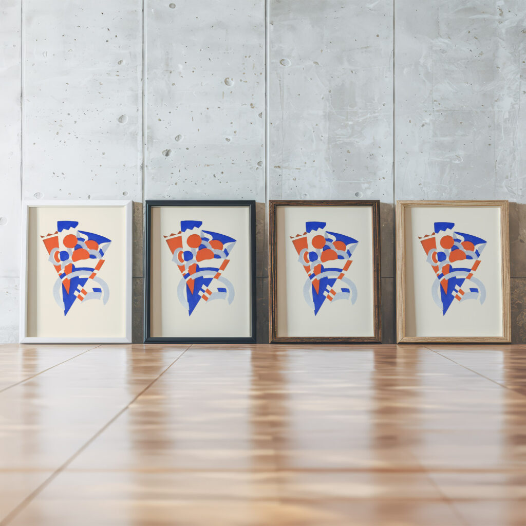 Fleurs Texte Et Vingt Six Planches En Couleurs Pl 14 1929 Serge Gladky framed posters mockup