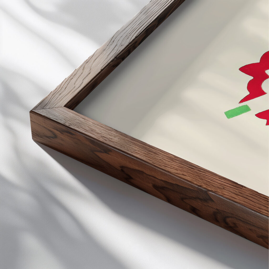Fleurs Texte Et Vingt Six Planches En Couleurs Pl 15 1929 Serge Gladky close up dark wood mockup