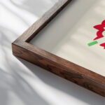 Fleurs Texte Et Vingt Six Planches En Couleurs Pl 15 1929 Serge Gladky close up dark wood mockup