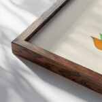 Fleurs Texte Et Vingt Six Planches En Couleurs Pl 16 1929 Serge Gladky close up dark wood mockup