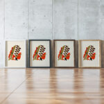 Fleurs Texte Et Vingt Six Planches En Couleurs Pl 17 1929 Serge Gladky framed posters mockup