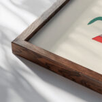 Fleurs Texte Et Vingt Six Planches En Couleurs Pl 19 1929 Serge Gladky close up dark wood mockup