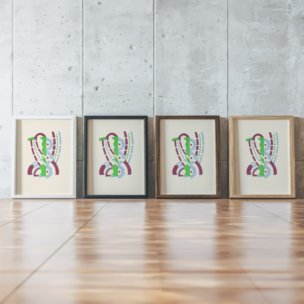 Fleurs Texte Et Vingt Six Planches En Couleurs Pl 21 1929 Serge Gladky framed posters mockup