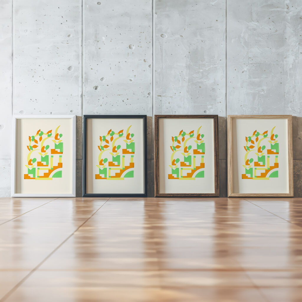 Fleurs Texte Et Vingt Six Planches En Couleurs Pl 22 1929 Serge Gladky framed posters mockup