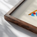 Fleurs Texte Et Vingt Six Planches En Couleurs Pl 24 1929 Serge Gladky close up dark wood mockup