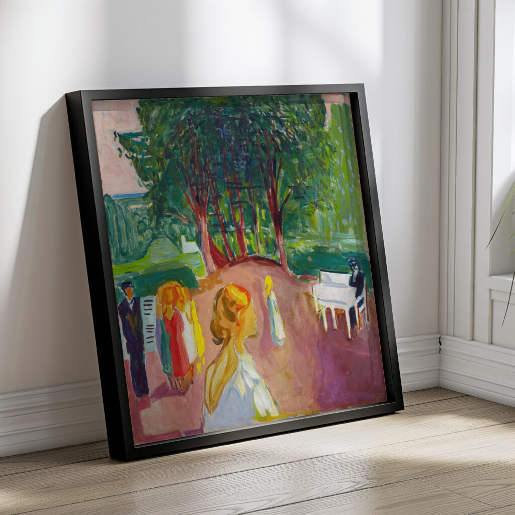 Flirting in the Park 1942 Edvard Munch 4 mockup