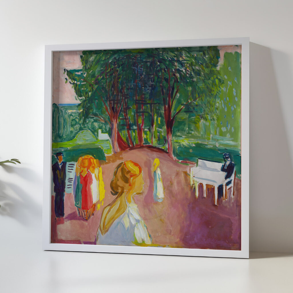 Flirting in the Park 1942 Edvard Munch 5 mockup