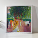 Flirting in the Park 1942 Edvard Munch 5 mockup