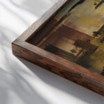 Flood 1854 Vilmos Aba Novak close up dark wood mockup