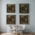 Flood 1854 Vilmos Aba Novak framed posters mockup