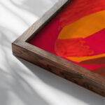 Flora 1911 Unknown close up dark wood mockup