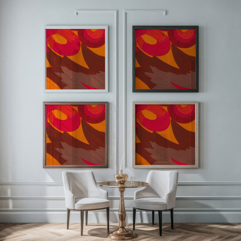 Flora 1911 Unknown framed posters mockup