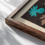 Floral design for printed textile II 1800–1818 Unknown close up dark wood mockup