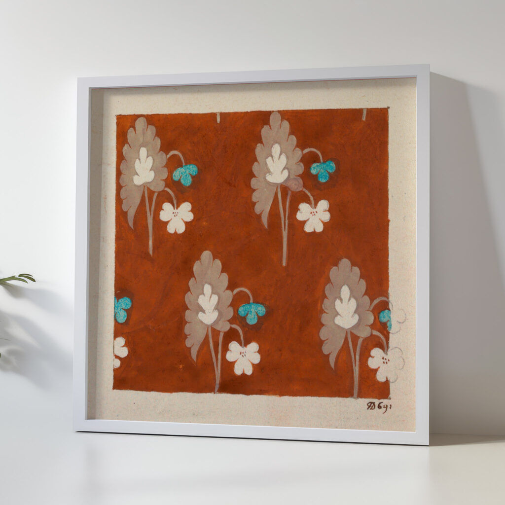 Floral design for printed textile Pl XLII 1800–1818 Unknown 5 mockup