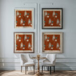 Floral design for printed textile Pl XLII 1800–1818 Unknown framed posters mockup