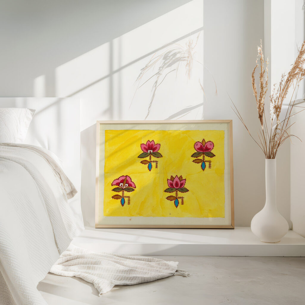 Floral design for printed textile Pl XXVII 1800–1818 Unknown 4 mockup