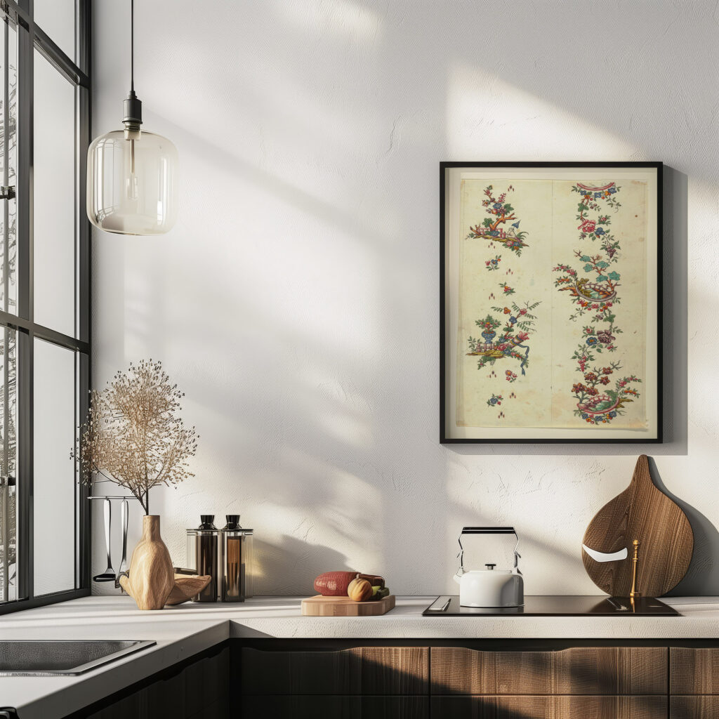 Floral design for printed textile Pl XXXI 1800–1818 Unknown 6 mockup