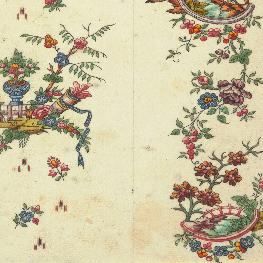 Floral design for printed textile Pl XXXI 1800–1818 Unknown 8 mockup
