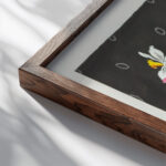 Floral design for printed textile Pl XXXVIII 1800–1818 Unknown close up dark wood mockup