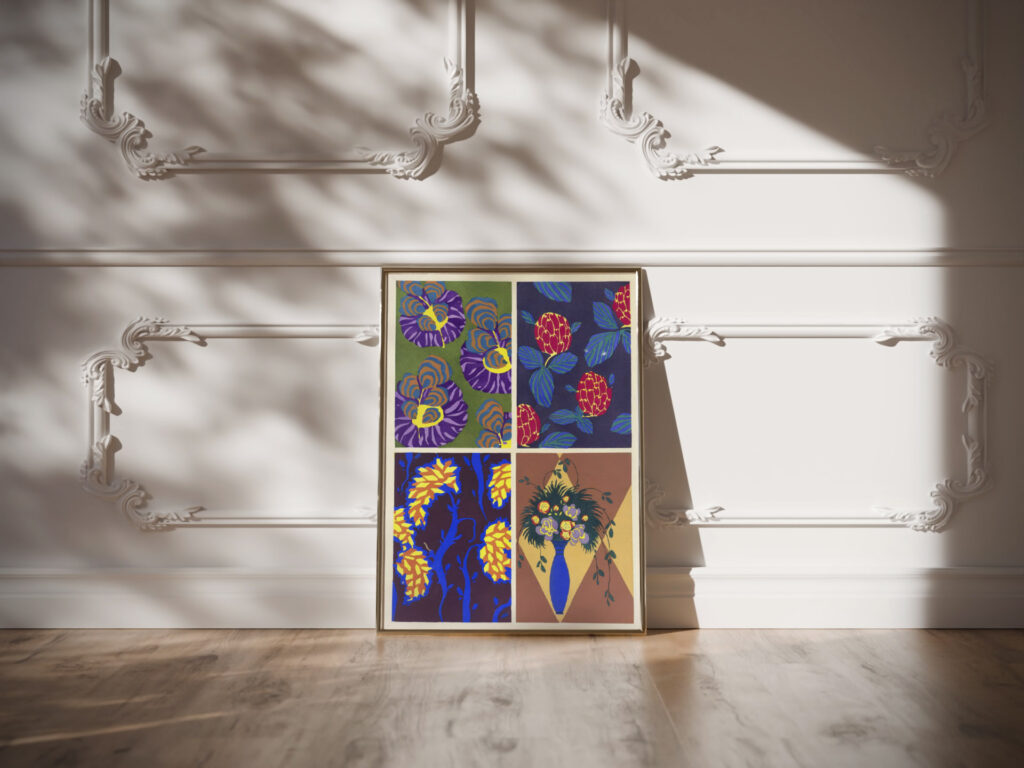 Floreal dessins coloris nouveaux Pl.02 1925 Emile Allain Seguy video mockup