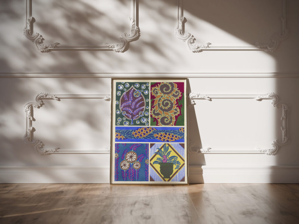 Floreal dessins coloris nouveaux Pl.05 1925 Emile Allain Seguy video mockup