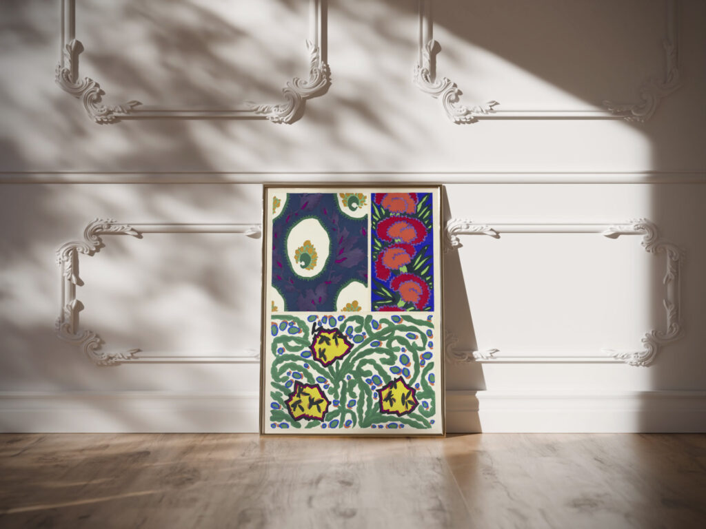 Floreal dessins coloris nouveaux Pl.10 1925 Emile Allain Seguy video mockup