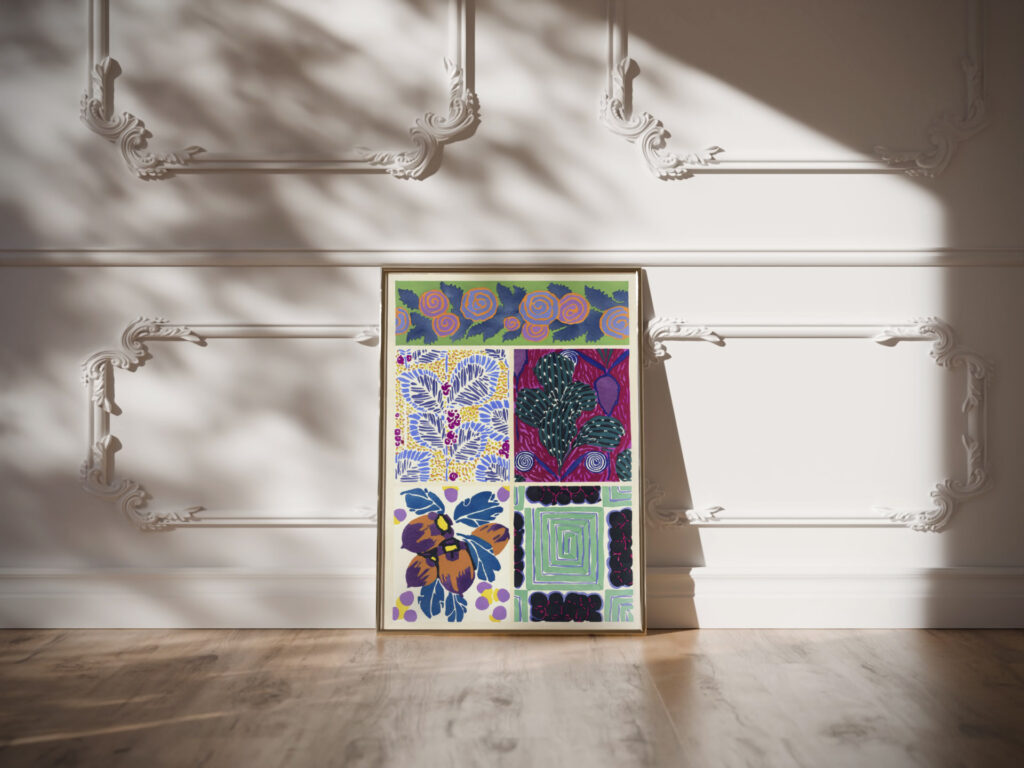 Floreal dessins coloris nouveaux Pl.15 1925 Emile Allain Seguy video mockup