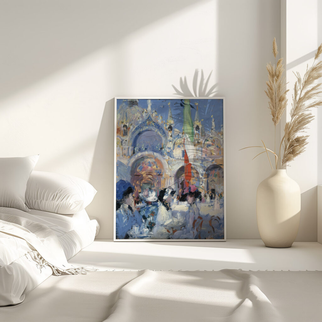 Florians Cafe Venice 1910 Francis Campbell Boileau Cadell 1 4 mockup