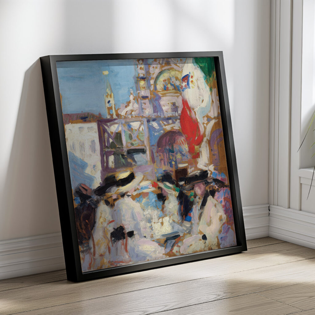 Florians Cafe Venice 1910 Francis Campbell Boileau Cadell 4 mockup