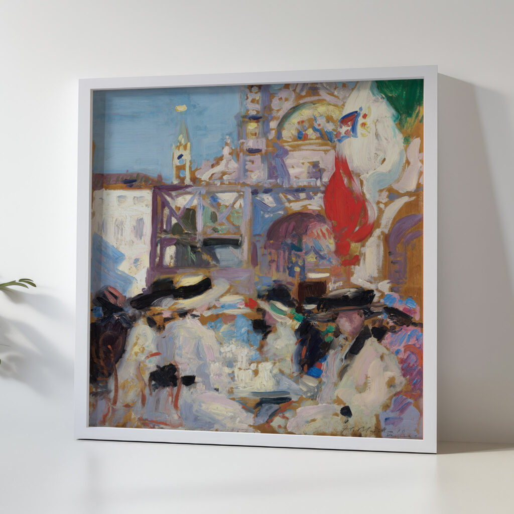 Florians Cafe Venice 1910 Francis Campbell Boileau Cadell 5 mockup