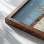 Florians Cafe Venice 1910 Francis Campbell Boileau Cadell close up dark wood mockup