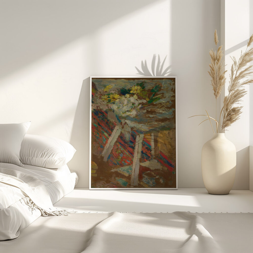 Flowers On A Stool circa 1903 1904 Edouard Vuillard 4 mockup