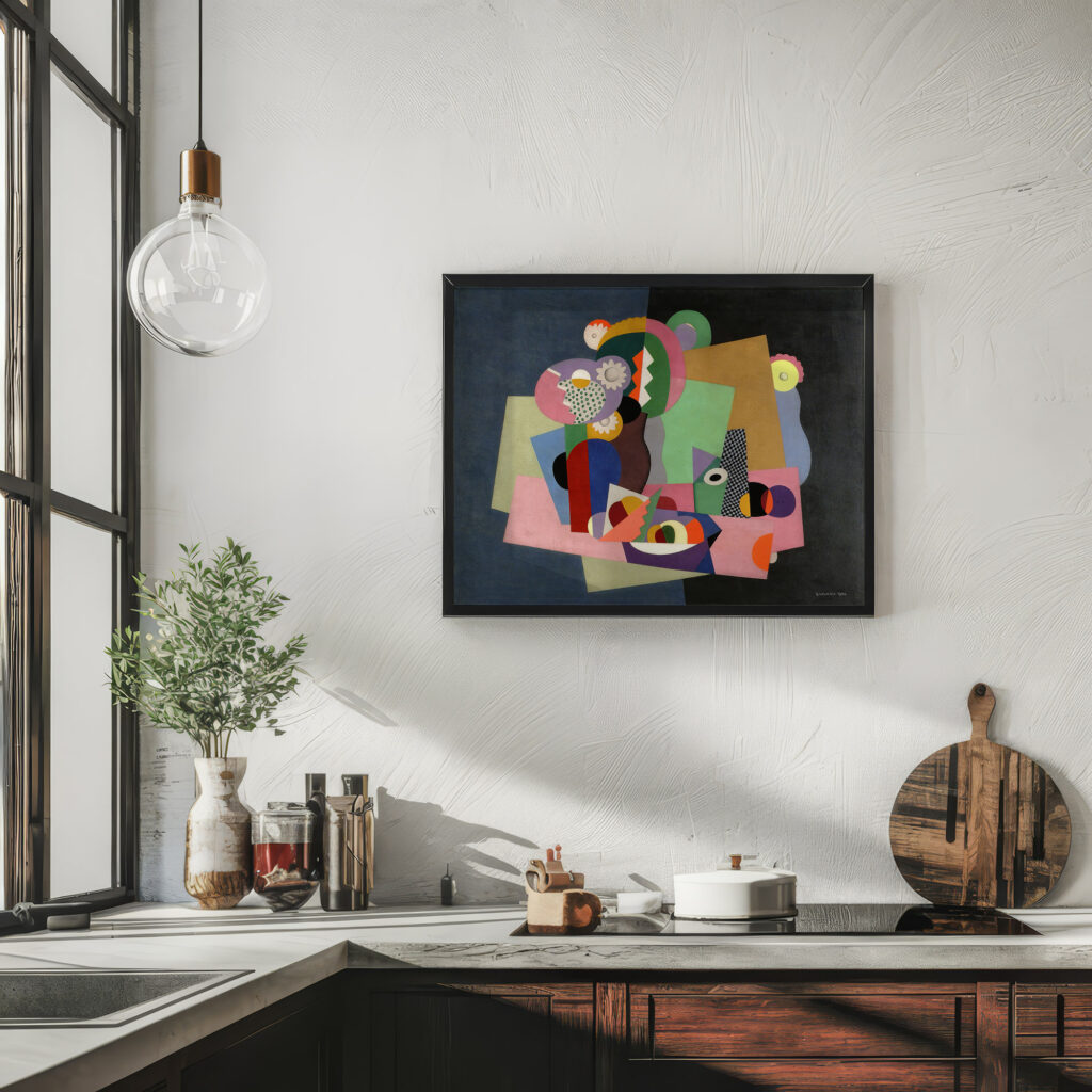 Flowers and fruit 1924 Georges Valmier 6 mockup