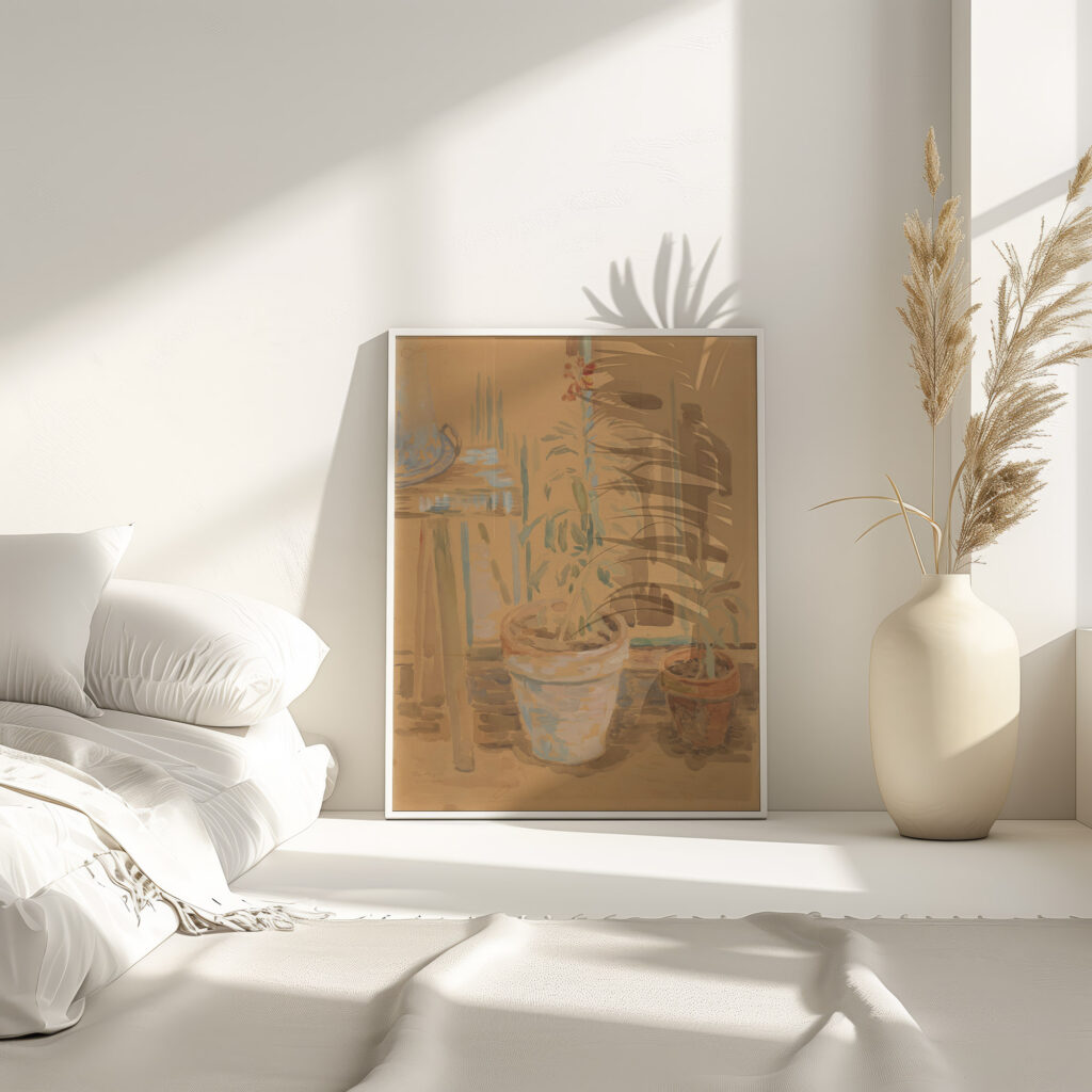 Flowers in pots 1930 Zygmunt Waliszewski 4 mockup