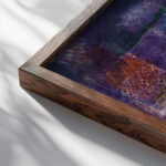 Flussbaulandschaft 1924 Paul Klee close up dark wood mockup