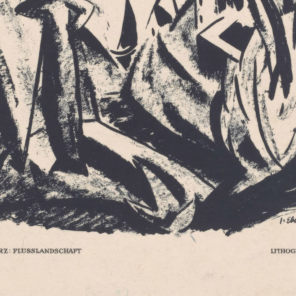 Flusslandschaft 1917 Josef Eberz 8 mockup