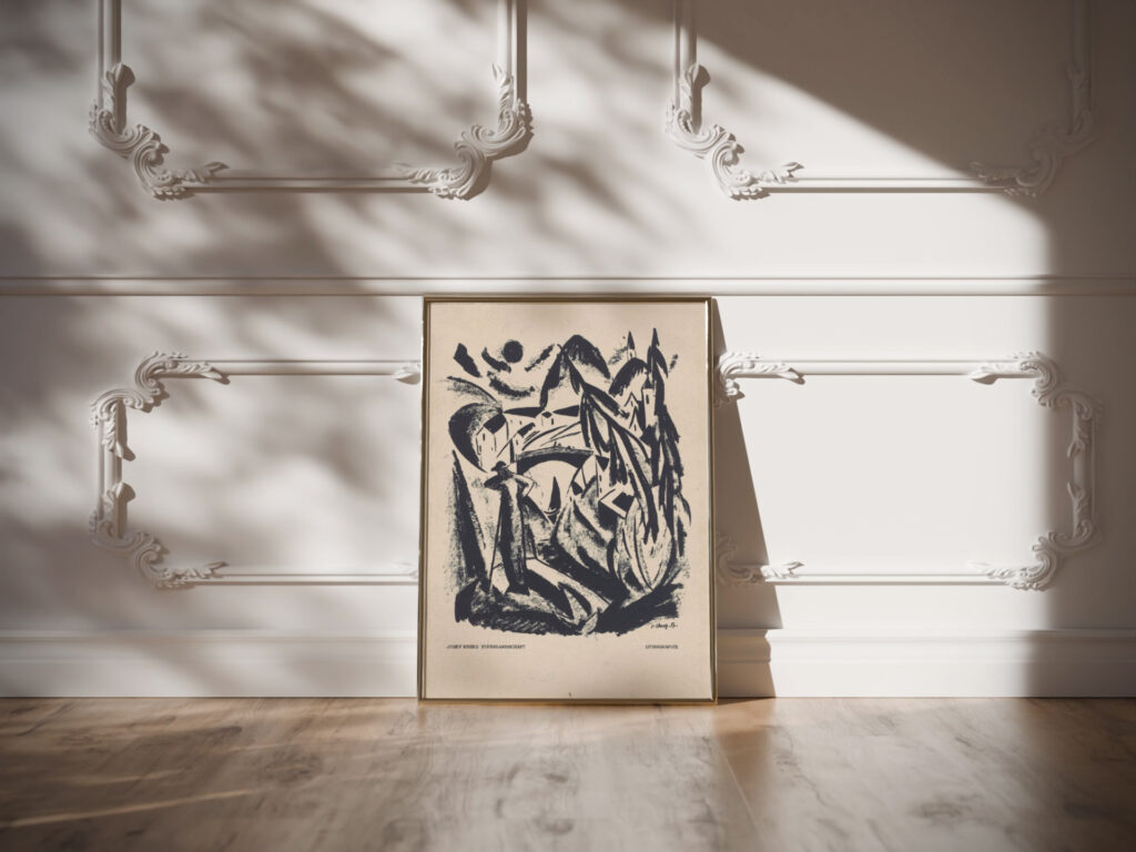 Flusslandschaft 1917 Josef Eberz video mockup