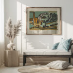 Flusslandschaft mit Kran und Schleppzug 1927 – 1928 Ernst Ludwig Kirchner 5 mockup