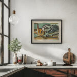 Flusslandschaft mit Kran und Schleppzug 1927 – 1928 Ernst Ludwig Kirchner 6 mockup